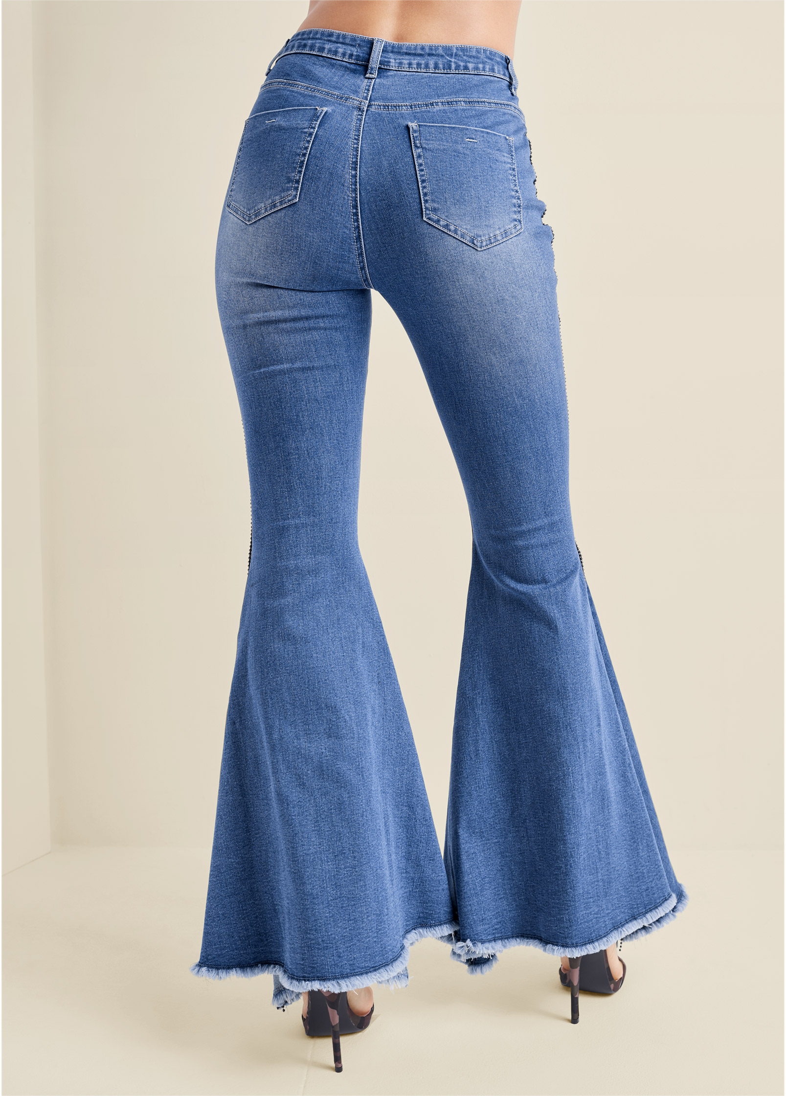 extreme flare jeans plus size