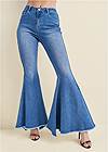 Waist down front view Extreme Flare Jeans