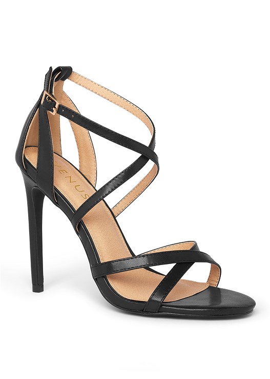 Strappy Heels in Black | VENUS