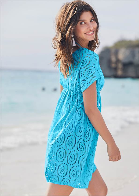 Back View Crochet Dolman Cover-Up