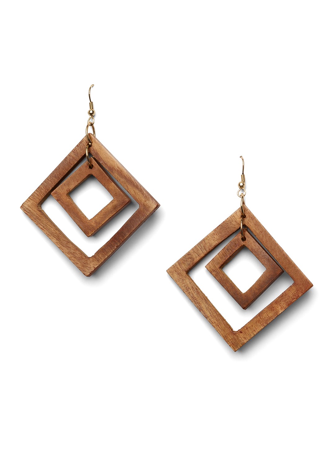 Wood Earrings in Brown | VENUS