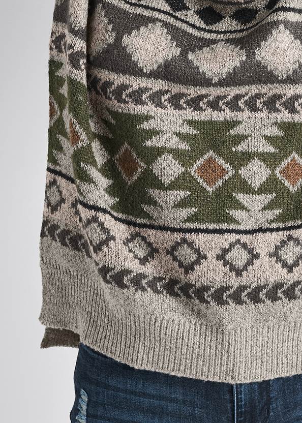 Alternate View Geometric Printed Sweater