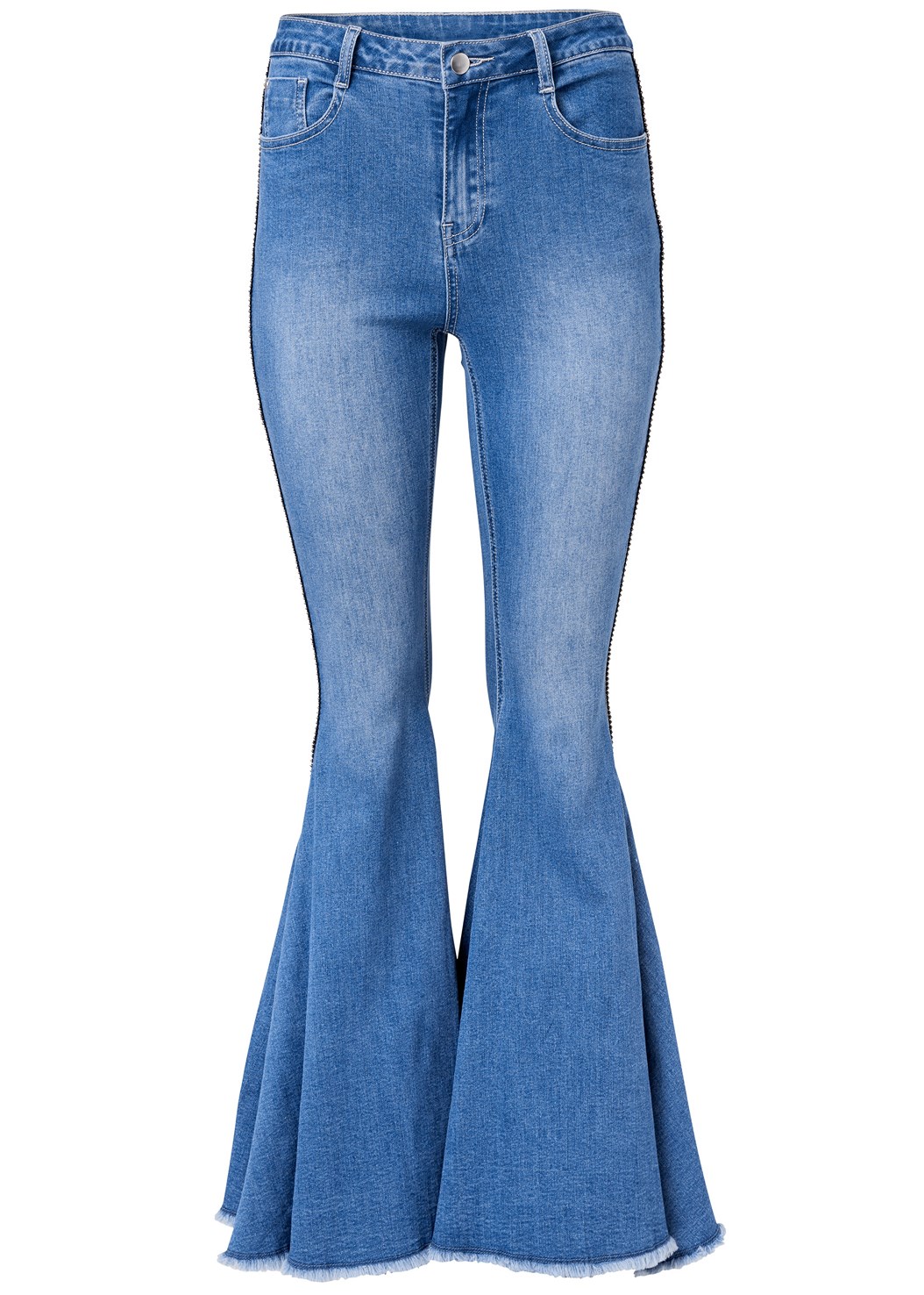 Plus Size Extreme Flare Jeans in Medium Wash | VENUS