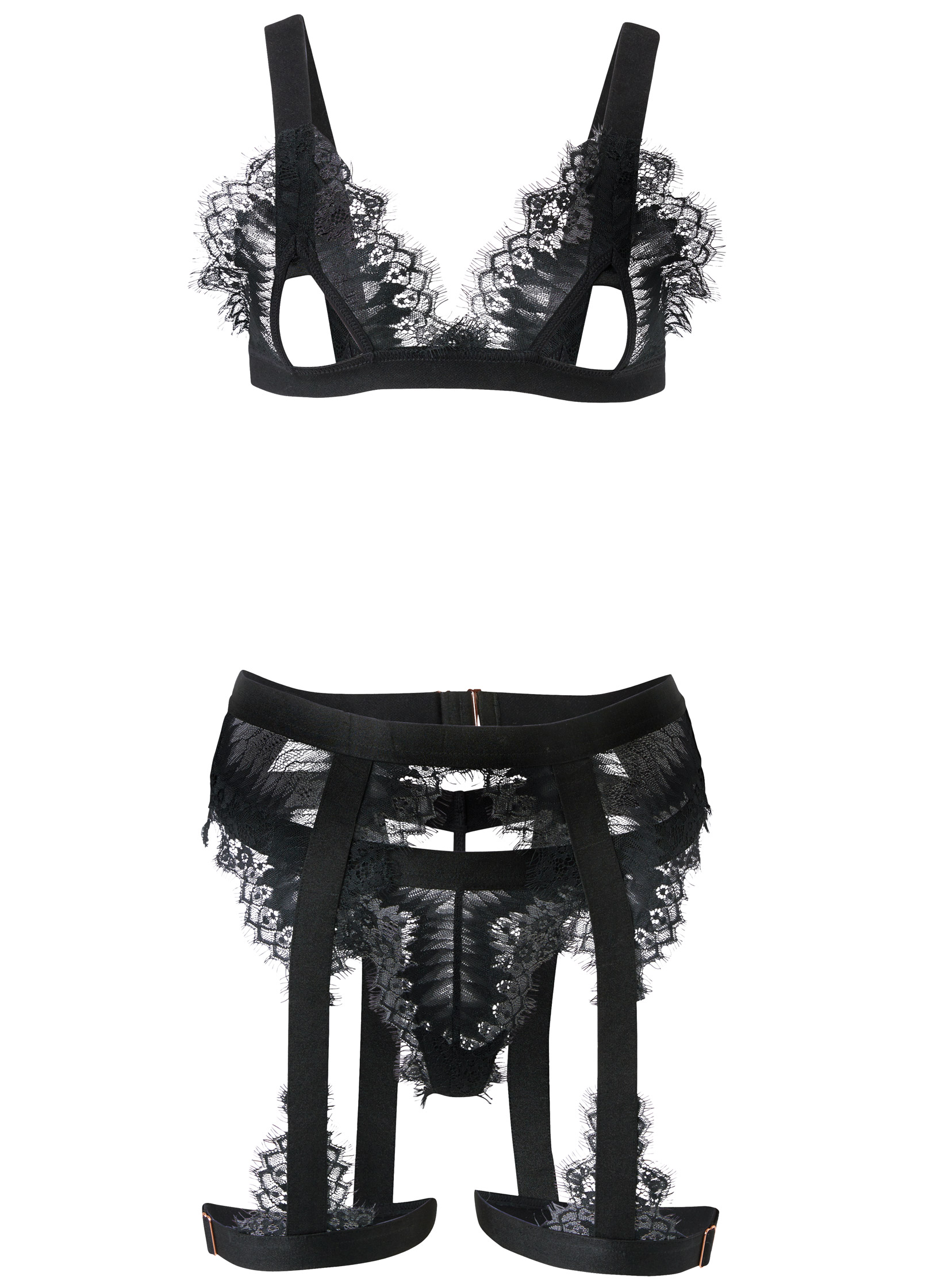 lace black garter