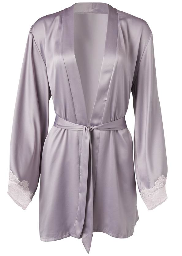 Ghost with background  view Satin And Lace Detail Robe