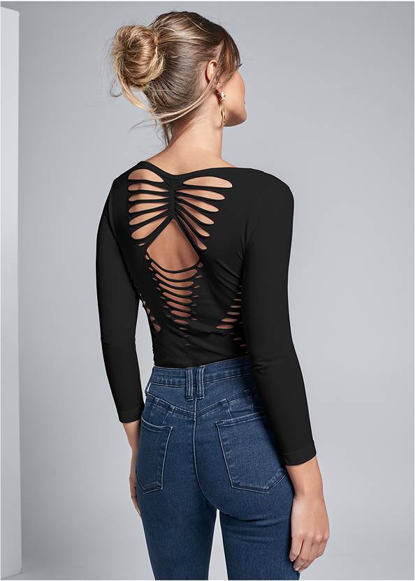 Seamless Cut Out Top,Lift Jeans,Halle Bootcut Jeans