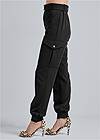 Waist down side view Belted Cargo Pants