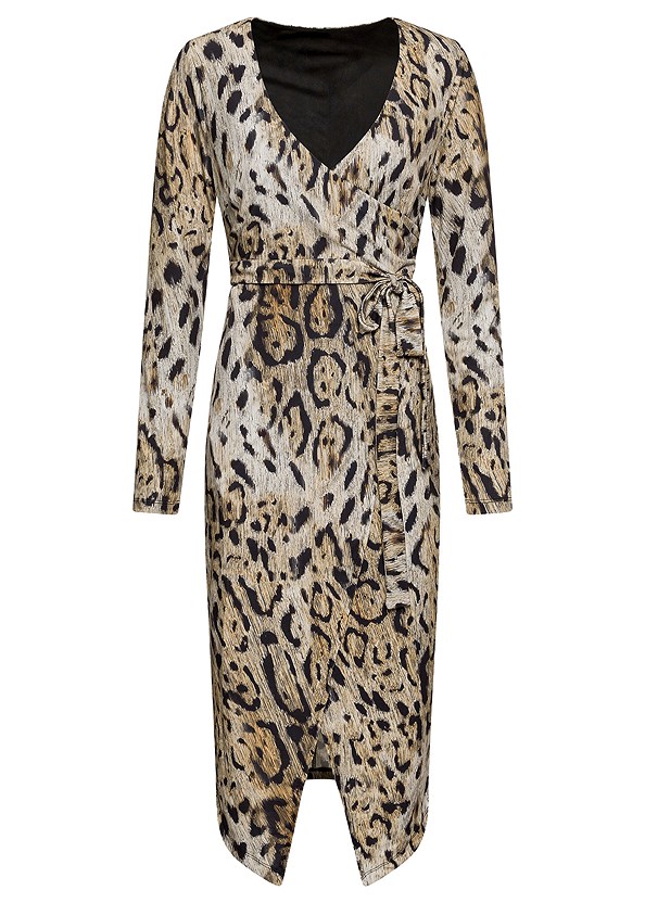 Plus Size Leopard Printed Dress | VENUS