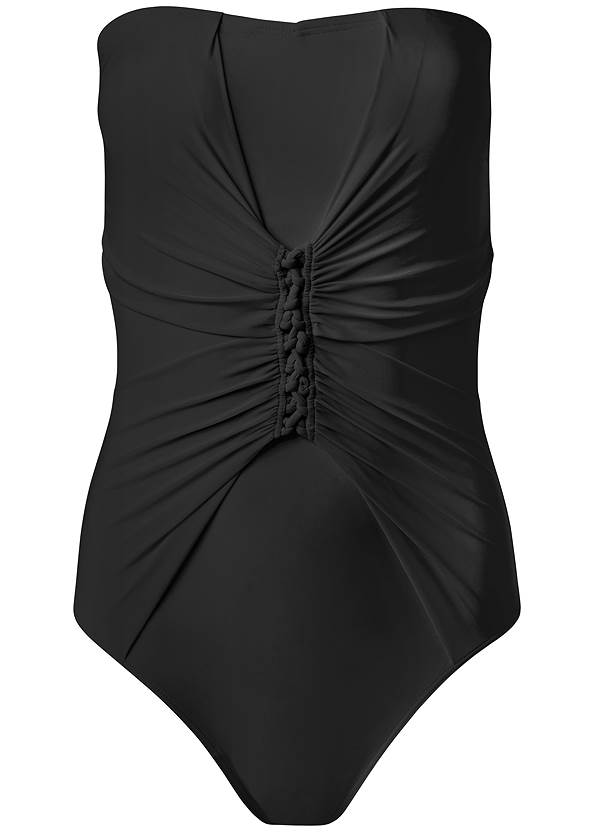 Front View Slimming Bandeau One-Piece