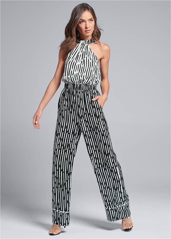 Black & White Stripe Jumpsuit | Trends | Venus