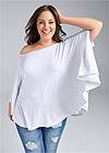 Cropped Front View Asymmetrical Top