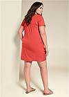 Back View Knotted Casual Dress