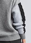 Detail back view Color Blocked Sweater