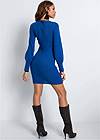 Back View Casual Sweater Dress