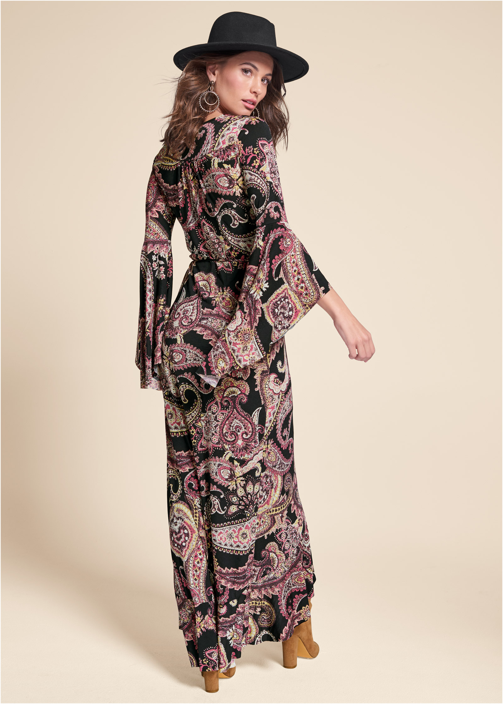 Venus paisley 2025 print maxi dress