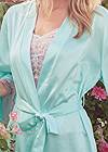 Detail front view Satin And Lace Detail Robe