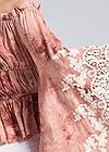 Detail back view Off-Shoulder Tie Dye Top