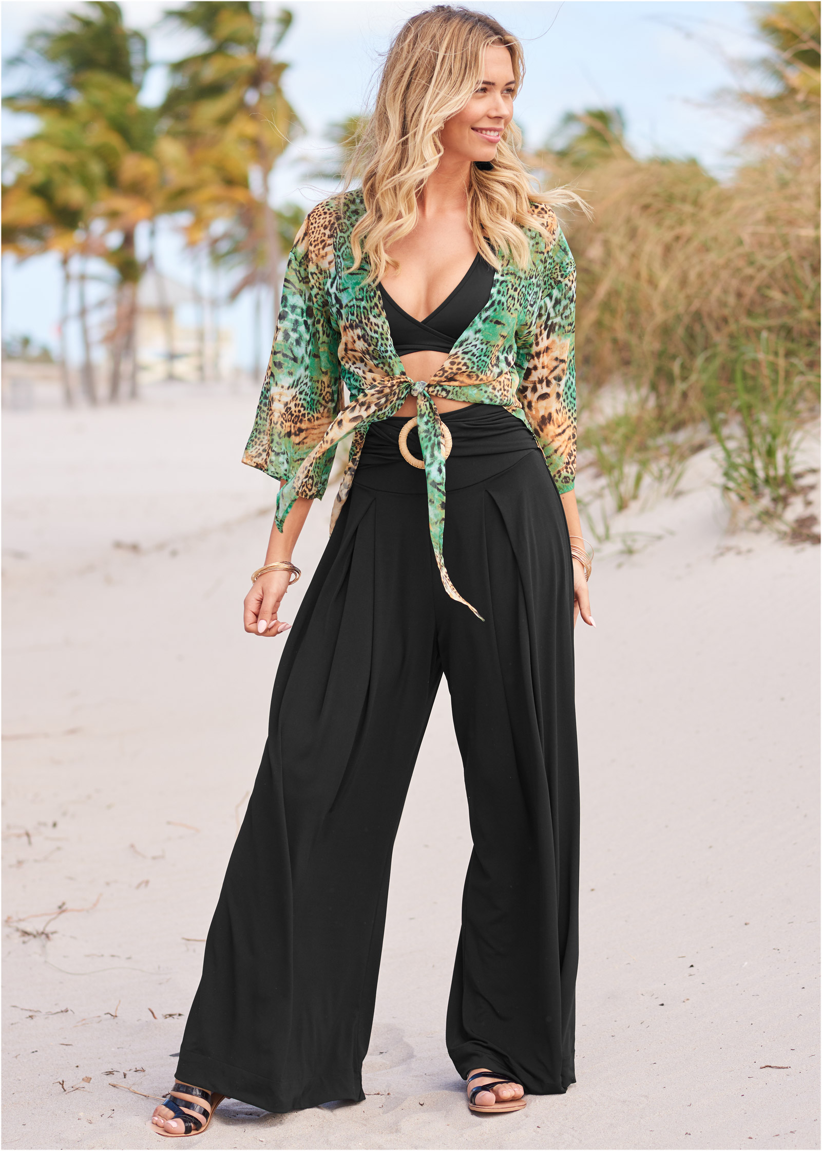 wrap around beach pants