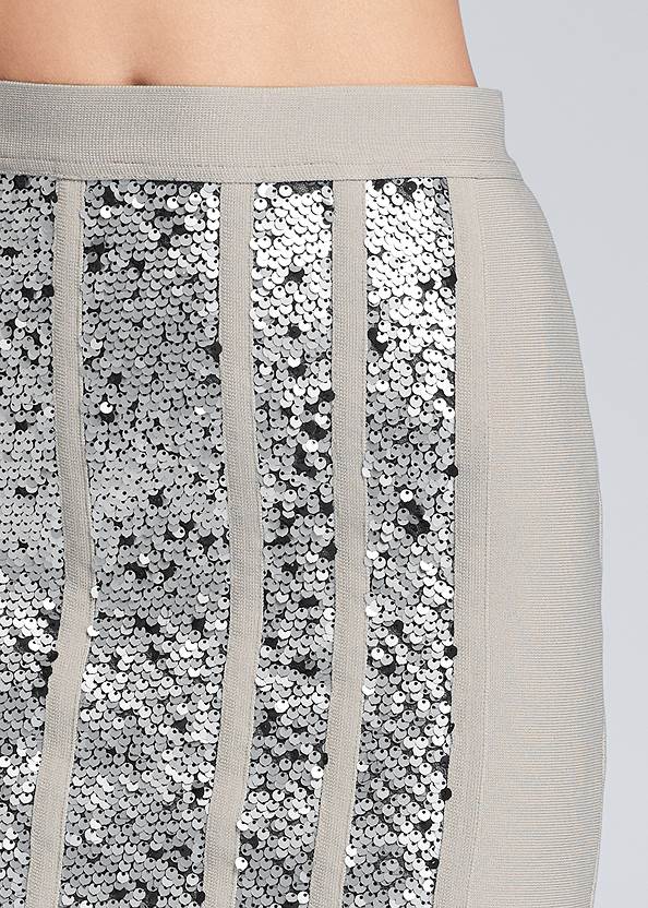 Alternate View Bandage Sequin Skirt