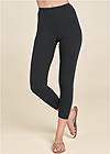 Front View Two Pack Cropped Leggings