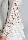 Detail front view Lace Sleeve Top