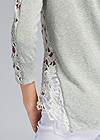 Detail back view Lace Sleeve Top