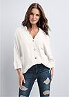 Cropped front view Button Front Top