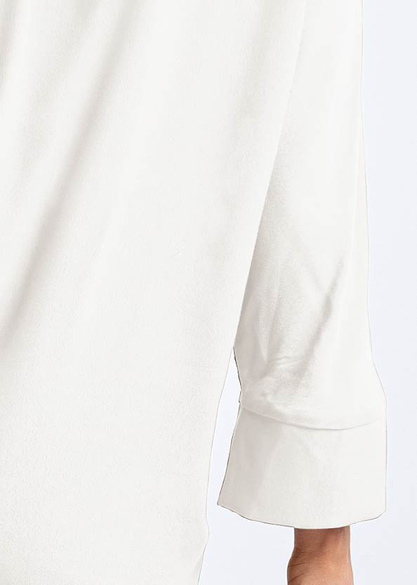 BUTTON FRONT TOP in Off White | VENUS