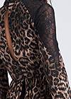 Detail back view Animal Print Lace Dress