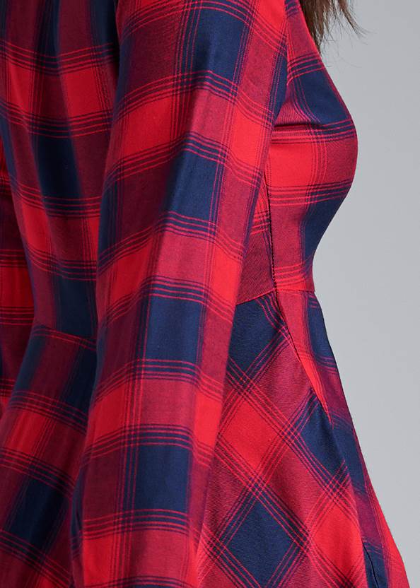 Alternate View Plaid High-Low Top