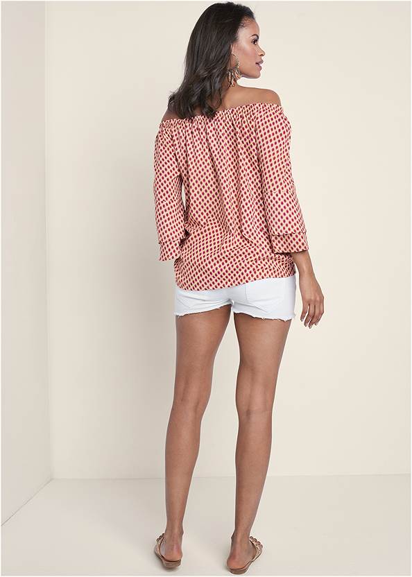 Back View Off-The-Shoulder Top