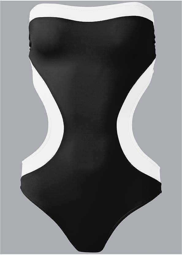 Ghost with background  view Bandeau Monokini