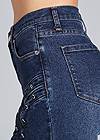 Alternate View Lace-Up Skinny Jeans
