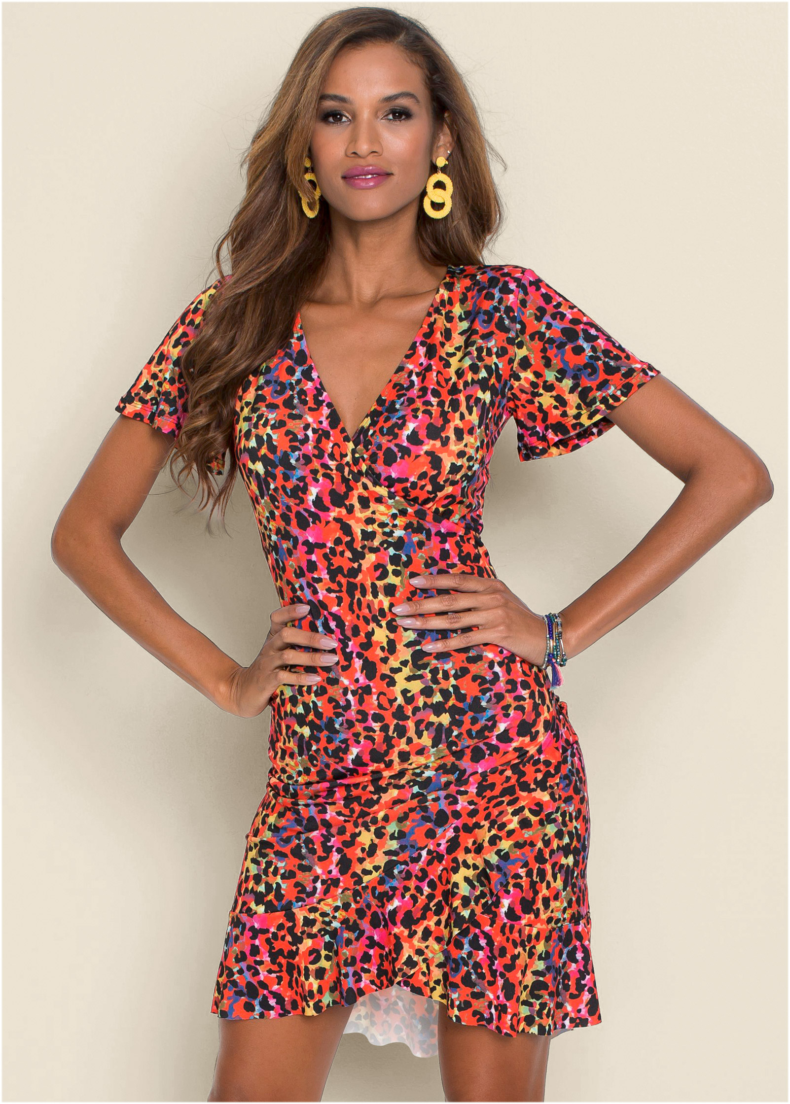 venus leopard print dress