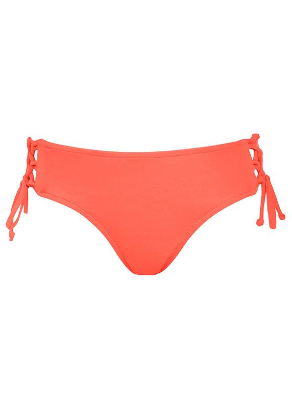 Lattice Side Bottom Bikini - Coral Crush | VENUS