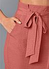 Alternate View Knee Length Linen Skirt