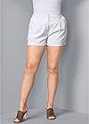 Front View Linen Shorts
