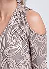 Detail front view Shimmer Paisley Top