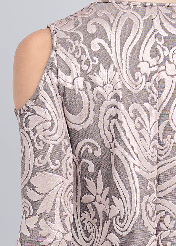 Detail back view Shimmer Paisley Top