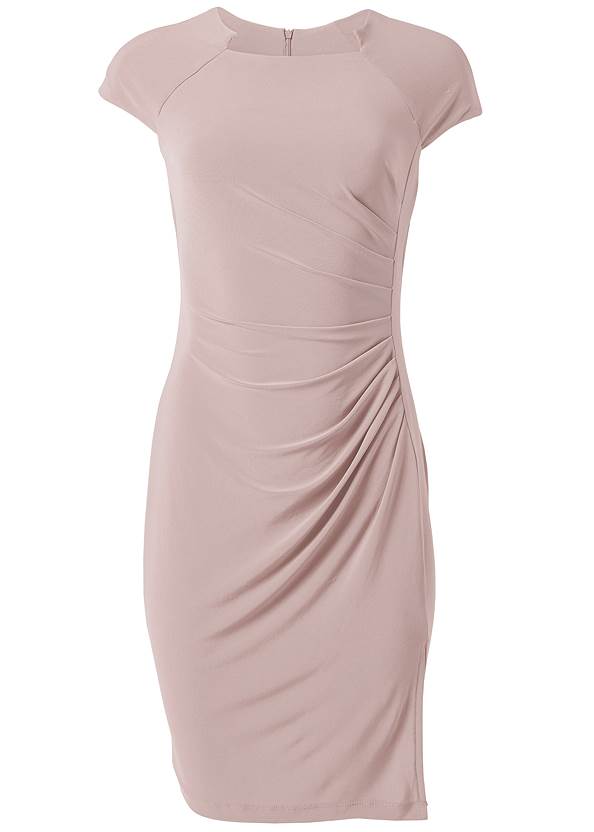 Ruched Dress in Taupe | VENUS