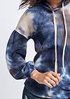 Detail front view Tie Dye Waffle Knit Top