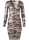 Ghost with background  view Sequin Camo Dress