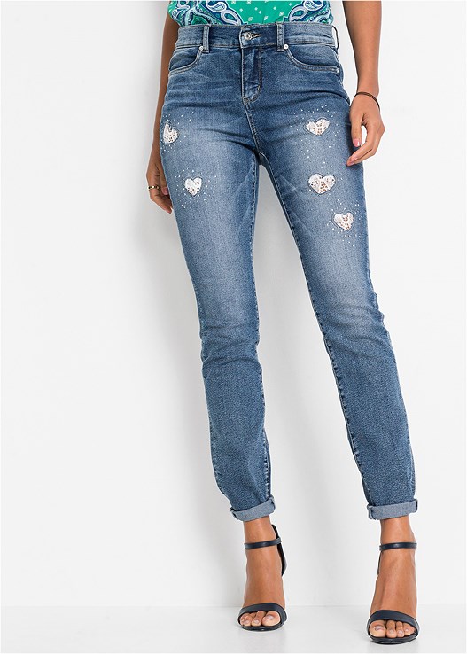 heart baggy jeans