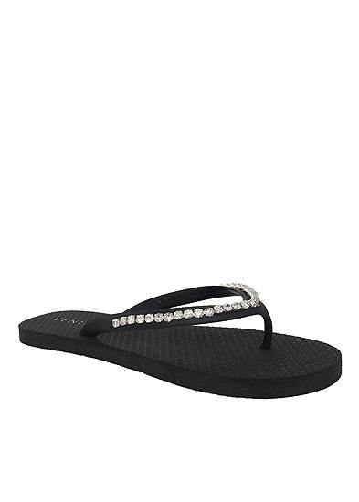 Rhinestone Flip-Flop Sandals