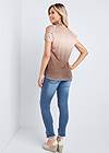 Full back view Ombre Cold-Shoulder Top