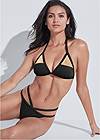 Full front view Sports Illustrated Swim™ Mesh Panel Triangle Top