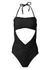 Ghost with background  view Sports Illustrated Swim™ Cut Out Bandeau One-Piece
