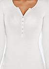 venus ribbed henley top