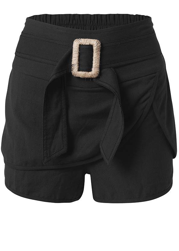 Ghost with background  view Belted Linen Shorts