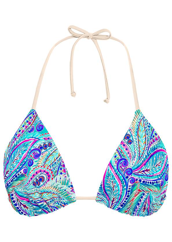 Ghost with background front view Triangle String Bikini Top